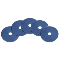 13" Blue Commercial Floor Wax Cleaning Pads - Case of 5