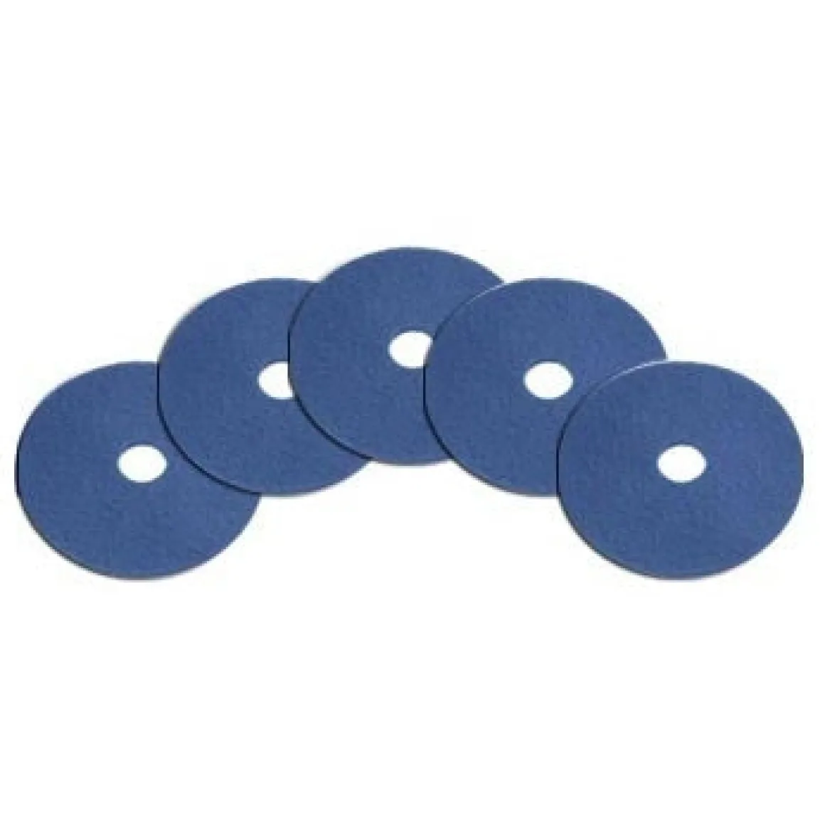 13" Blue Commercial Floor Wax Cleaning Pads - Case of 5