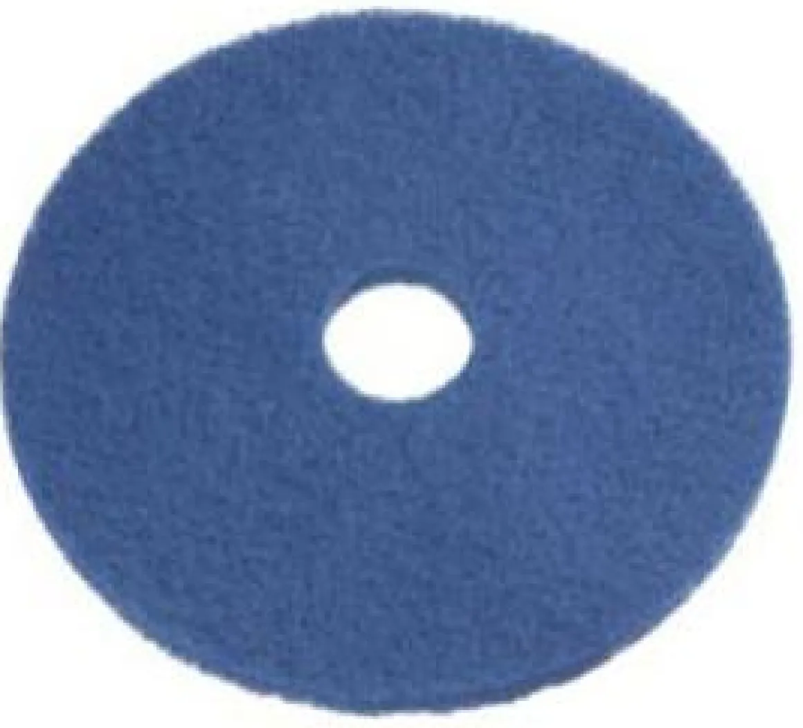 13" Blue Commercial Floor Wax Cleaning Pads - Case of 5