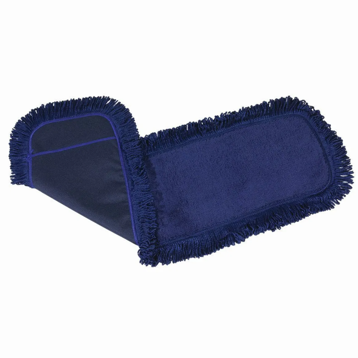 36" Blue Microfiber Washable Dust Mop - Looped End