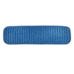 18" Bright Solutions Blue Flat Microfiber Floor Mop
