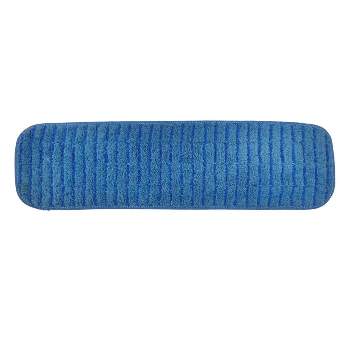 18" Bright Solutions Blue Flat Microfiber Floor Mop