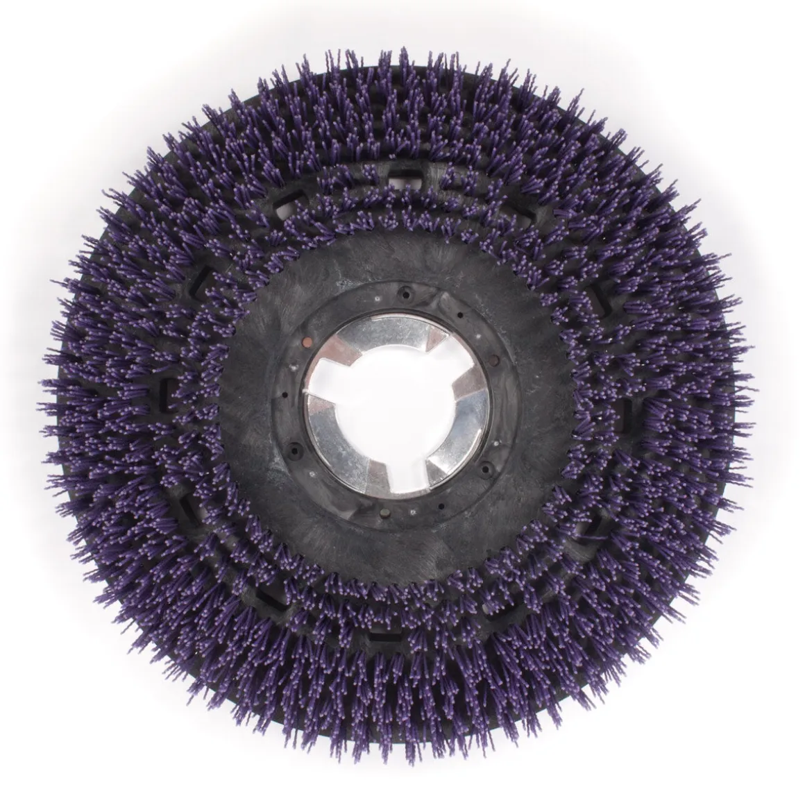 20" Floor Buffer Extra Heavy Duty Floor Stripping Brush w/ 46 Grit Impregnated Purple Nylon Bristles (18" Actual Diameter)