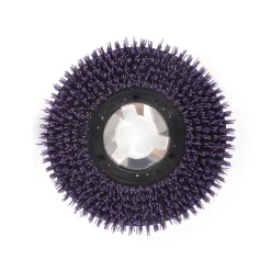 13" Floor Buffer Extra Heavy Duty Floor Stripping Brush w/ 46 Grit Impregnated Purple Nylon Bristles (11" Actual Diameter)