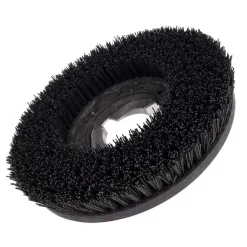 15" Floor Buffer Heavy Duty Floor Stripping Brush w/ 80 Grit Impregnated Black Nylon Bristles (13" Actual Diameter)