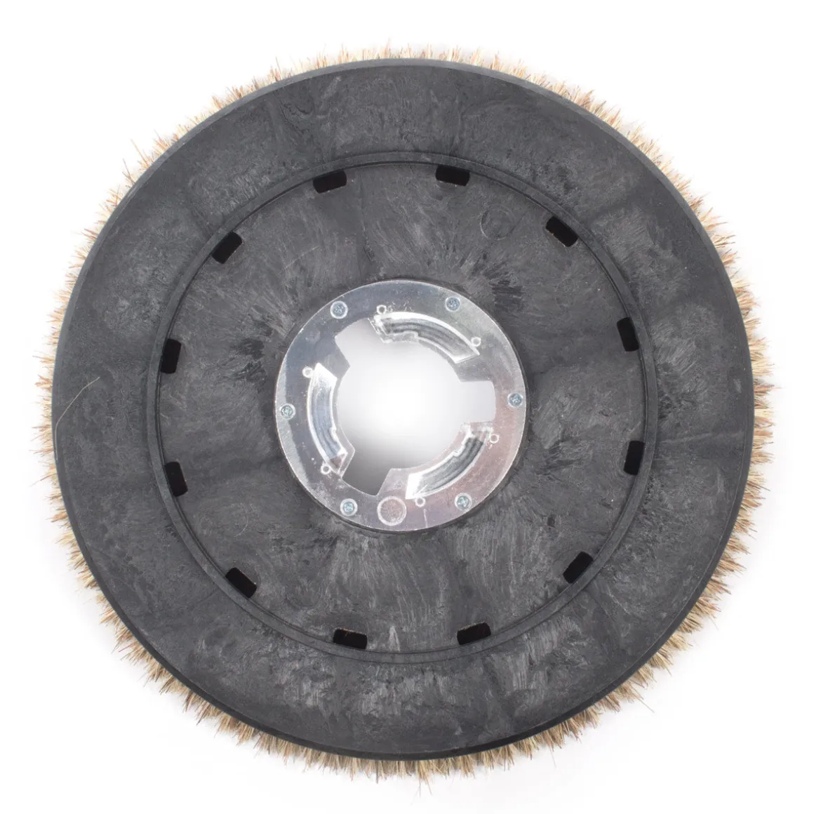 20" Floor Buffer Light Duty Marble & Stone Floor Scrubbing & Polishing Brush w/ Union Mix Bristles (18" Actual Diameter)