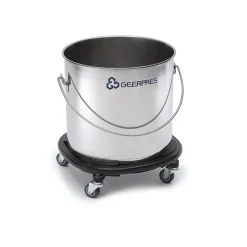 Geerpres® Stainless Steel 32 Qt. Bucket w/ Bumper (8 Gallon)