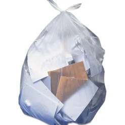 Heritage Bagâ„¢ 33 Gallon Clear Low Density Flat Pack Trash Can Bags (33" x 39" | 0.9 Mil) - Case of 150