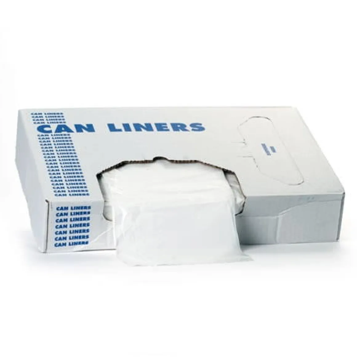 Heritage Bag™ 33 Gallon Clear Low Density Flat Pack Trash Can Bags (33" x 39" | 0.9 Mil) - Case of 150