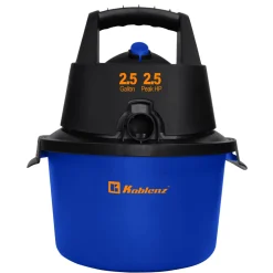Koblenz® Wet/Dry Vacuum Plus Blower w/ Hose, Wall Mount, Crevice & Pickup Tools - 2.5 Gallon