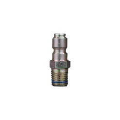1/4" Legacy Zinc-Plated Steel Male Quick Connect Plug Coupler w/ Male Pipe Thread (MPT)
