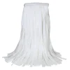MaxiSorb™ Rayon & Polyester #24 White Non-Woven Lint Free Mops w/ 1" Narrow Band (Size: Medium | Cut Ends) - Case of 12