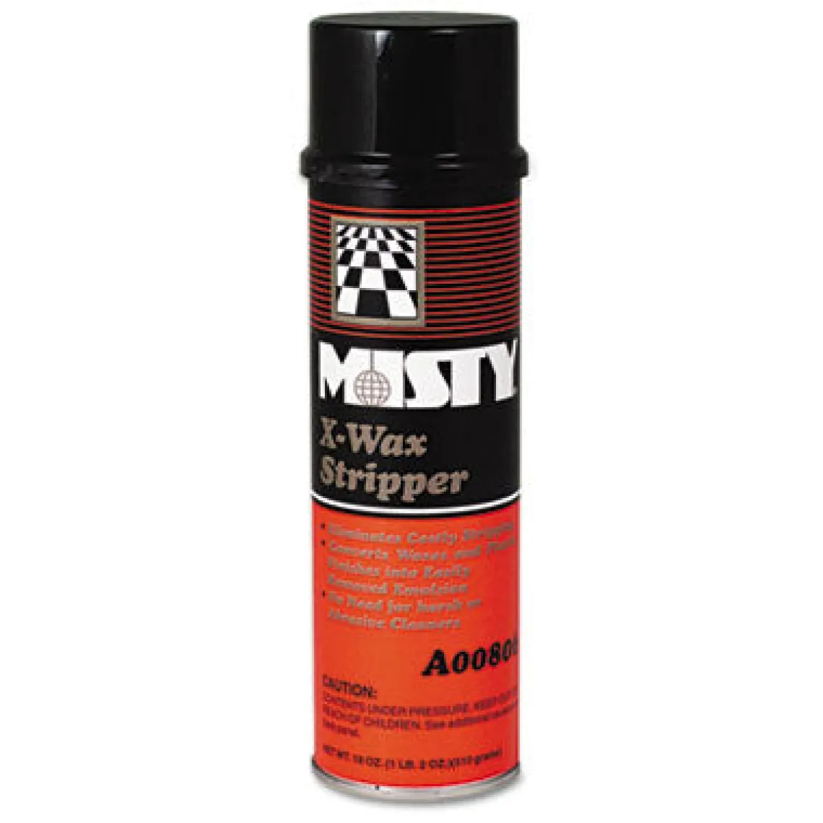 Misty® X-Wax Unscented Floor & Baseboard Stripper (18 oz Aerosol Cans) - Case of 12