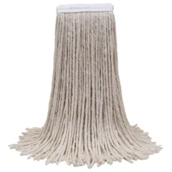 O'Cedar® Cotton #20 White Wet Mops w/ 5" Wide Band (Size: Medium | Cut Ends) - Case of 12