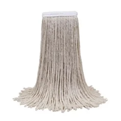 O'Cedar® Cotton #24 White Wet Mop w/ 5" Wide Band (Size: Large | Cut Ends) - Case of 12
