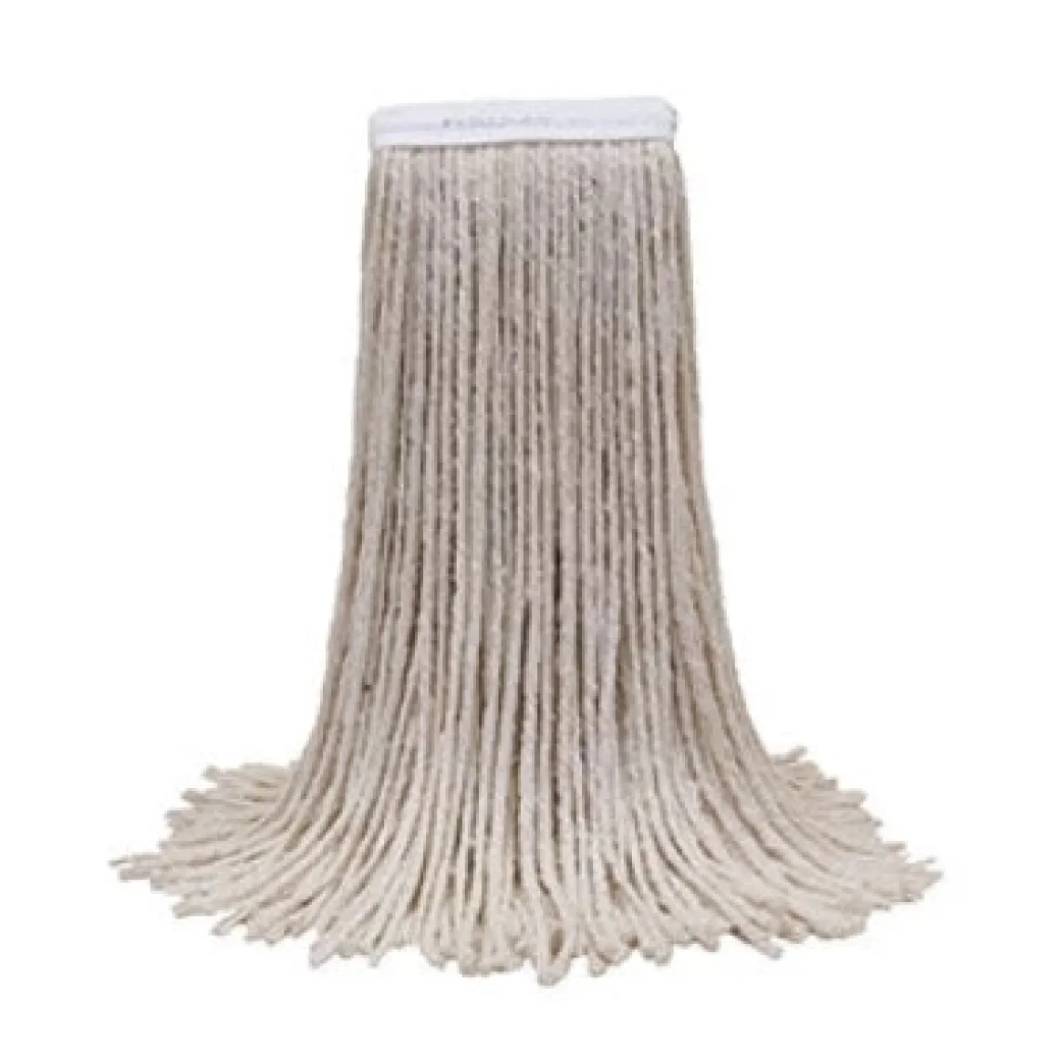 O'Cedar® Cotton #24 White Wet Mop w/ 5" Wide Band (Size: Large | Cut Ends) - Case of 12