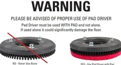 12" Pad Drivers for the CleanFreak® 'Performer 24' Auto Scrubber