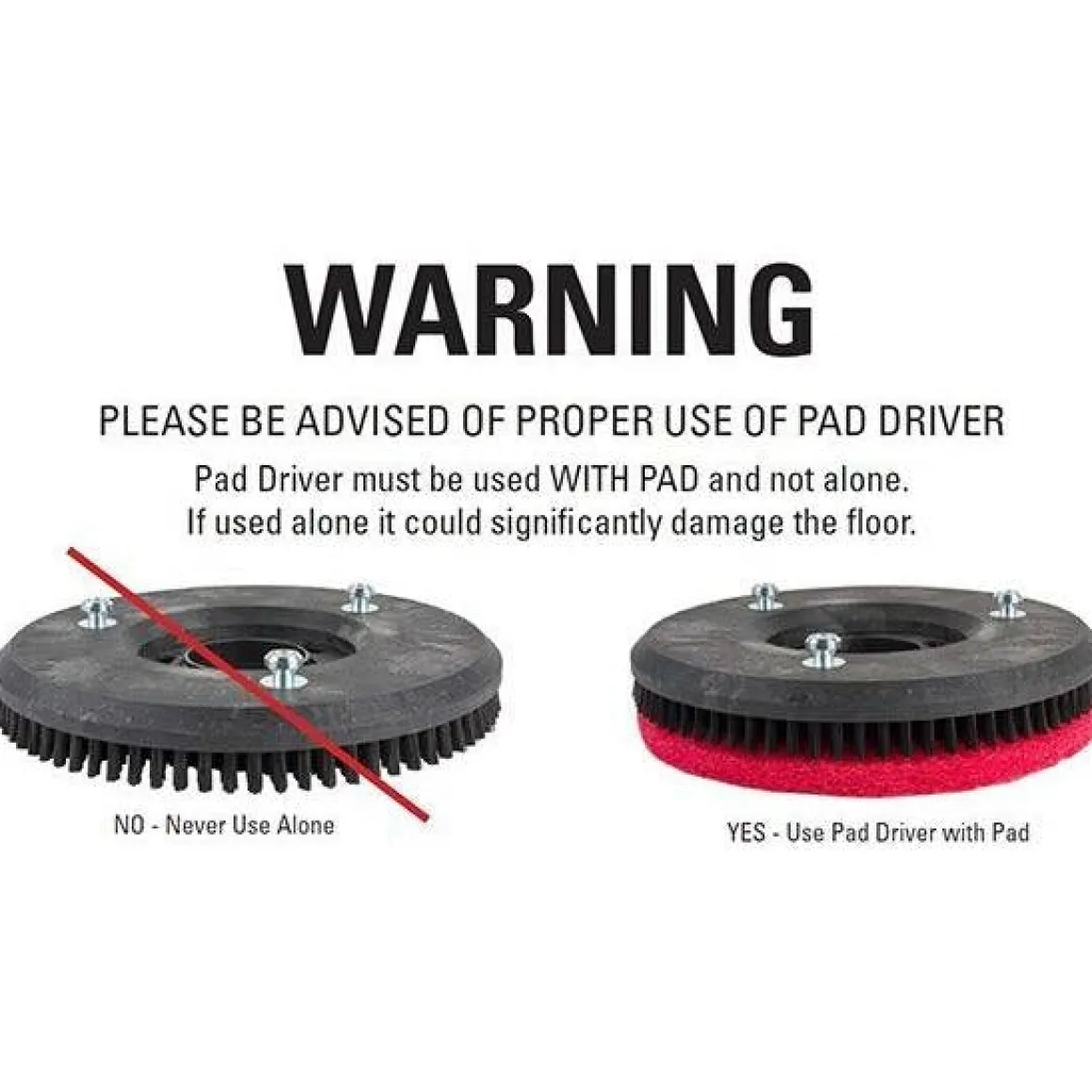 20" Pad Holder (#SPPV01335) for the Tennant® T581 Auto Scrubber