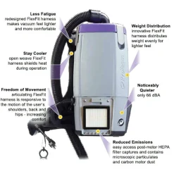 ProTeam® Super Coach Pro 6 Qt. Backpack Vacuum (Xover or Pest Control Tool Kit Options)
