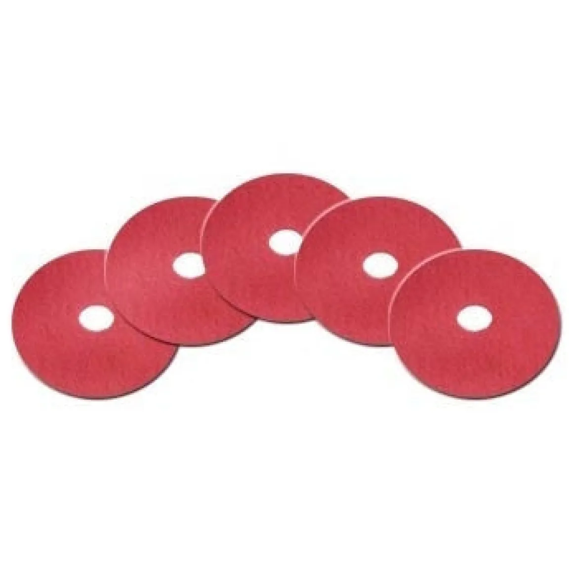 10" Red Floor Scrubbing Pads - Case of 5