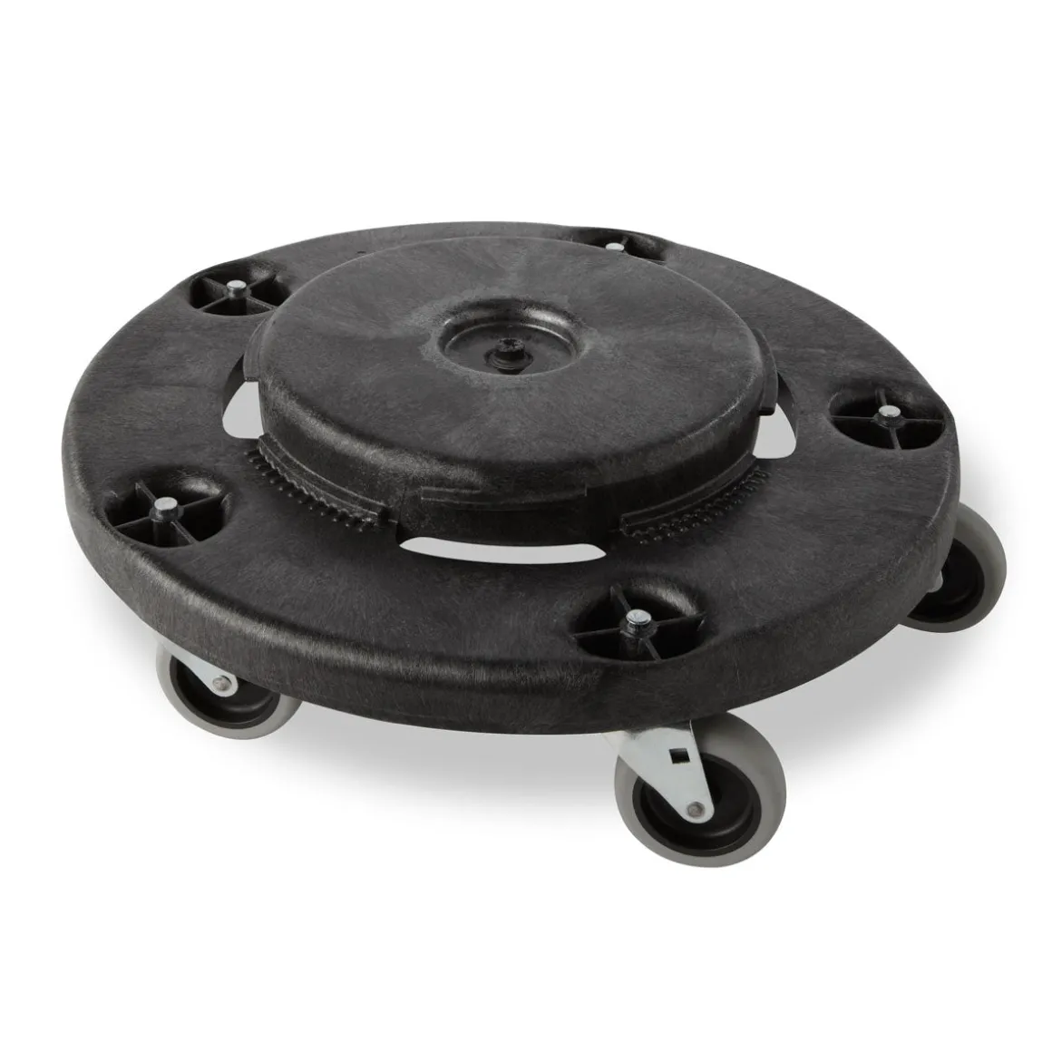 Rubbermaid Black Trash Can Dolly w/ Casters for Brute 20 - 55 Gallon Trash Containers