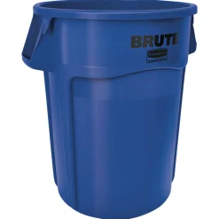 Rubbermaid® Brute® 44 Gallon Blue Vented Trash Container