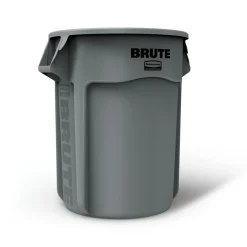 Rubbermaid® Brute® 55 Gallon Gray Vented Trash Container