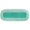 Rubbermaid® Hygen™ 18" Green Microfiber Dust Mop w/ Fringe - Looped Ends