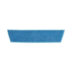 Rubbermaid 18" Light Commercial Blue Microfiber Wet Mop Pads - Case of 12