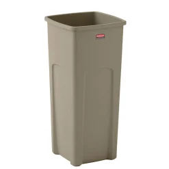 Rubbermaid® Universal 23 Gallon Beige Square Trash Can