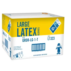 Safety Zone® White Disposable 5.0 Mil Powdered Latex Gloves (S - XL Sizes Available) - Case of 1000