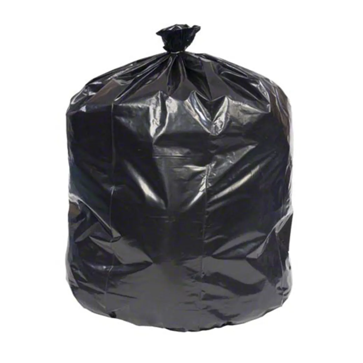 Sak-It™ 12 - 16 Gallon Black Low Density Flat Pack Garbage Bags (24" x 32" | 1.1 Mil) - Case of 500