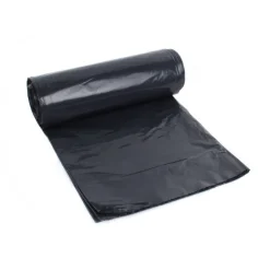 Sak-Itâ„¢ 60 Gallon Black Low Density Coreless Trash Can Liners (38" x 58" | 2.0 Mil) - Case of 100