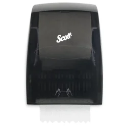 Scott® Essential™ 8" Paper Towel Dispenser w/ Manual Pull Action (#46253) - Black