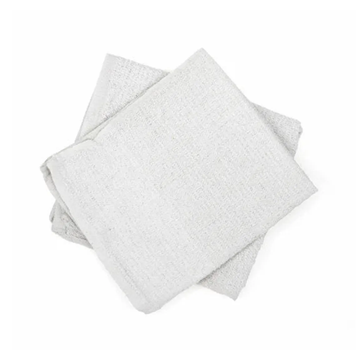 ShopWorks® Absorbal® 100% White Cotton Terry Bar Mop Rags - 10lb Bag