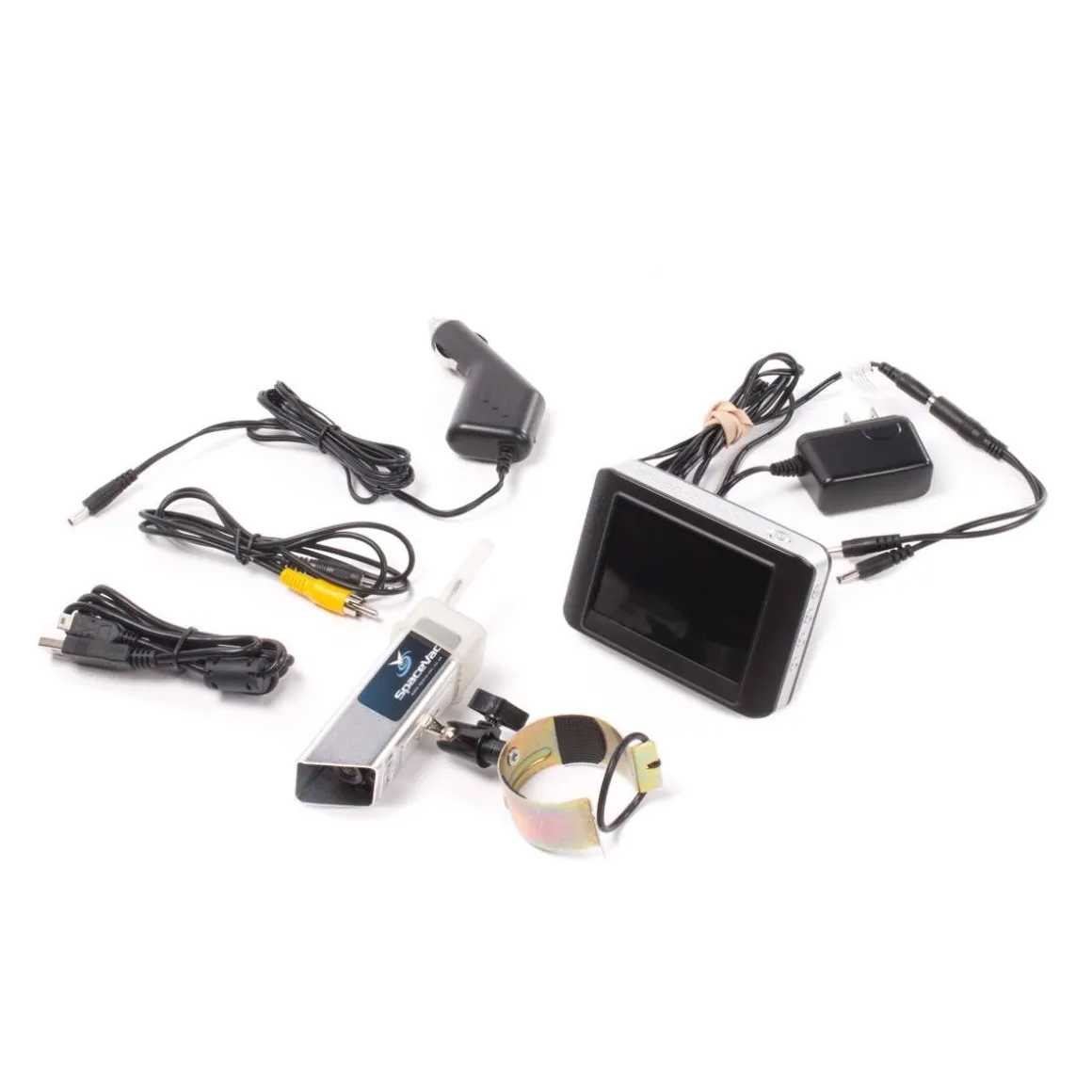 SpaceVac Interior Overhead Vacuuming & Cleaning System w/ 8 Piece Attachment Kit (Reaches 25')