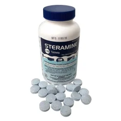 Steramineâ„¢ Concentrated Sanitizing Tablets (150 Count Bottles) - Case of 6