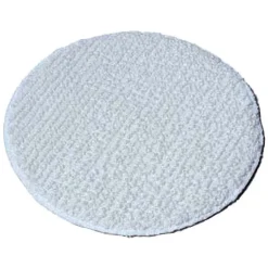 13" White Low Profile Wood Floor Buffing & Carpet Scrubbing Bonnet