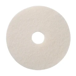 24" White Propane Burnisher Floor Polishing Pads - Case of 5