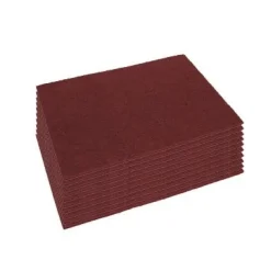 14" x 24" Maroon Eco-Prep 'EPP' Chemical Free Dry Floor Stripping Pads - Case of 10
