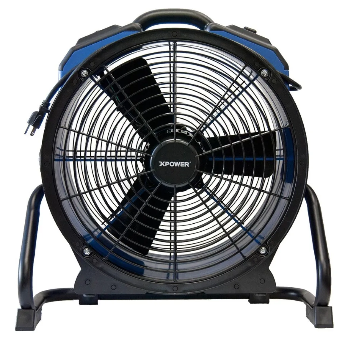 Xpower® #X-48ATR High Temp Sealed Motor Axial Fan w/ Built-In Power Outlets & 3-Hour Timer (1/3 HP) - 3,600 CFM