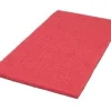 14" x 24" Red Rectangular Floor Scrubbing & Buffing Pads - Case of 5